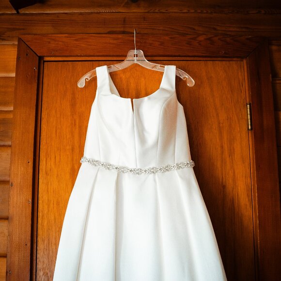 Mori Lee Jean Size 12 Wedding Dress - Picture 5 of 6